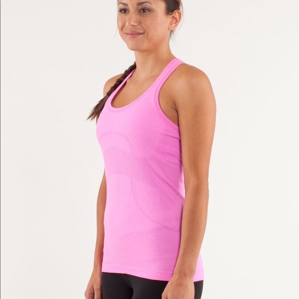 Pink Lululemon Swiftly Tech Top